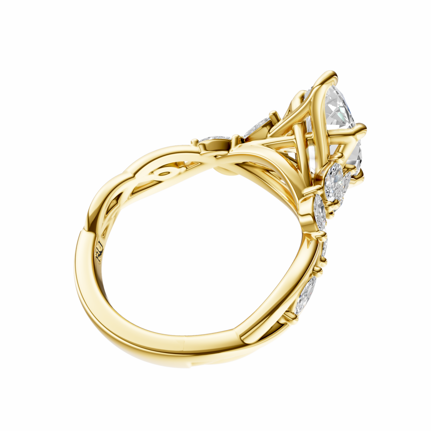 Marquise Accented Nature Inspired Setting