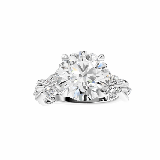 Round Accented Nature Inspired Setting