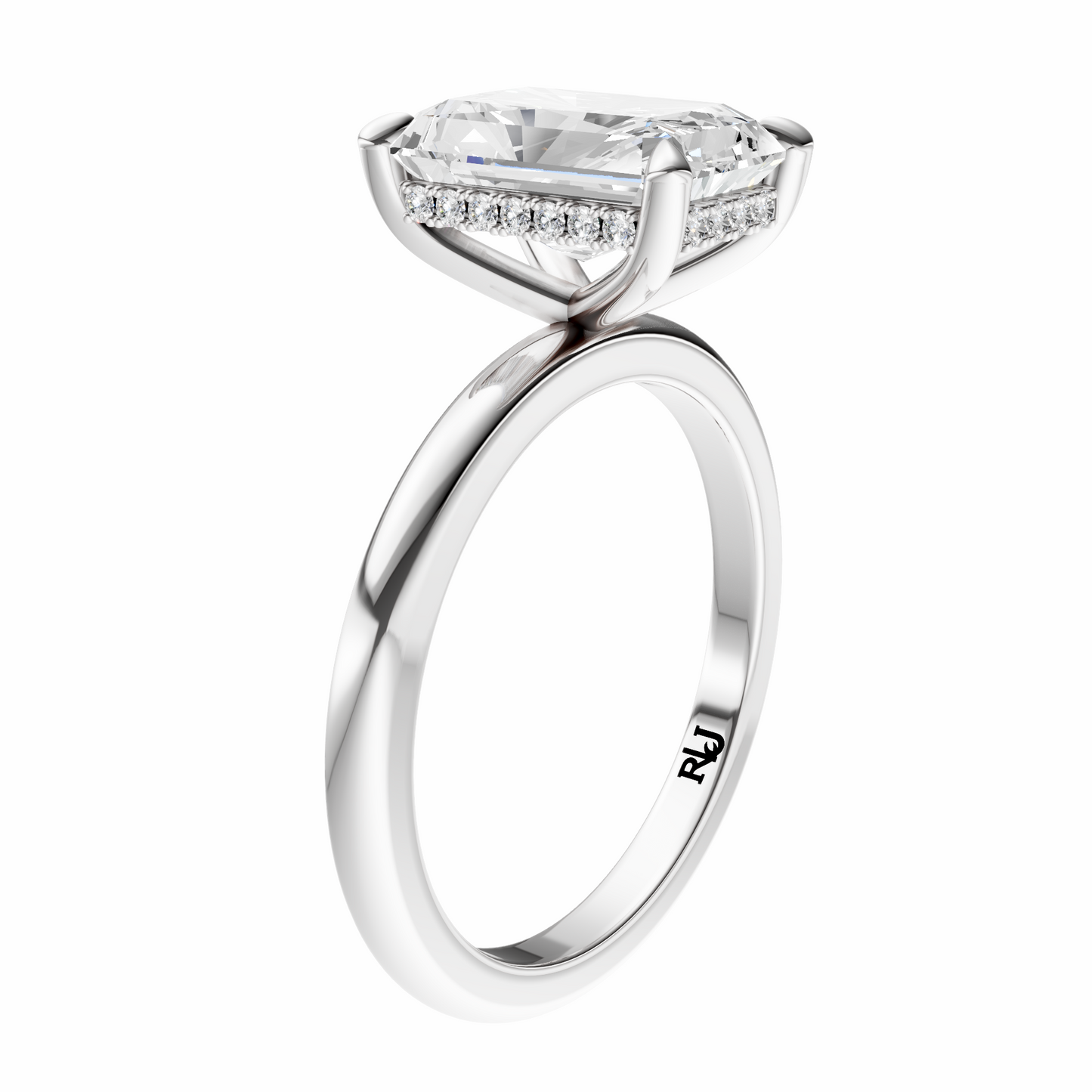 Radiant Elegant Signature Hidden Halo Setting