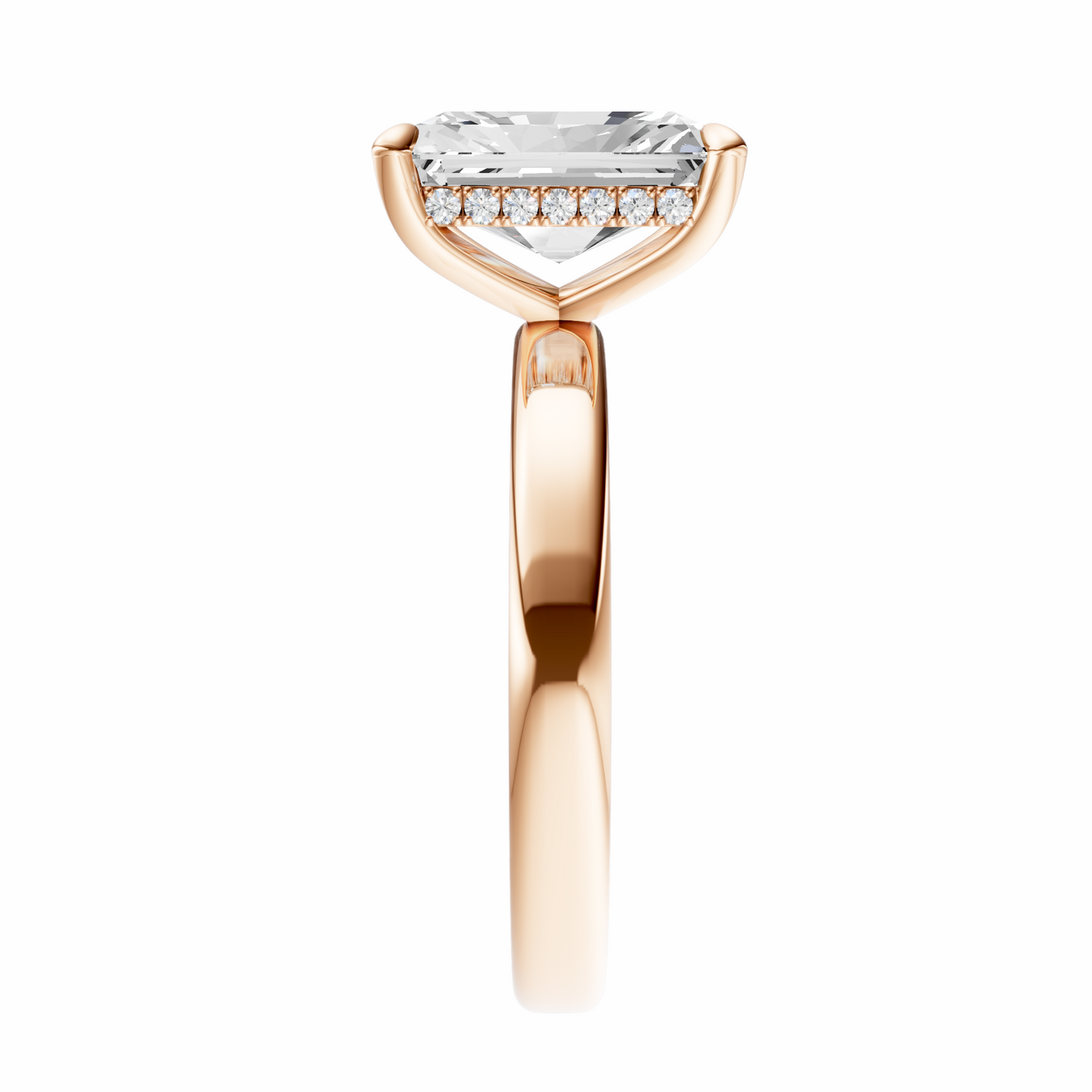 Radiant Elegant 2.7mm Band Signature Hidden Halo Setting