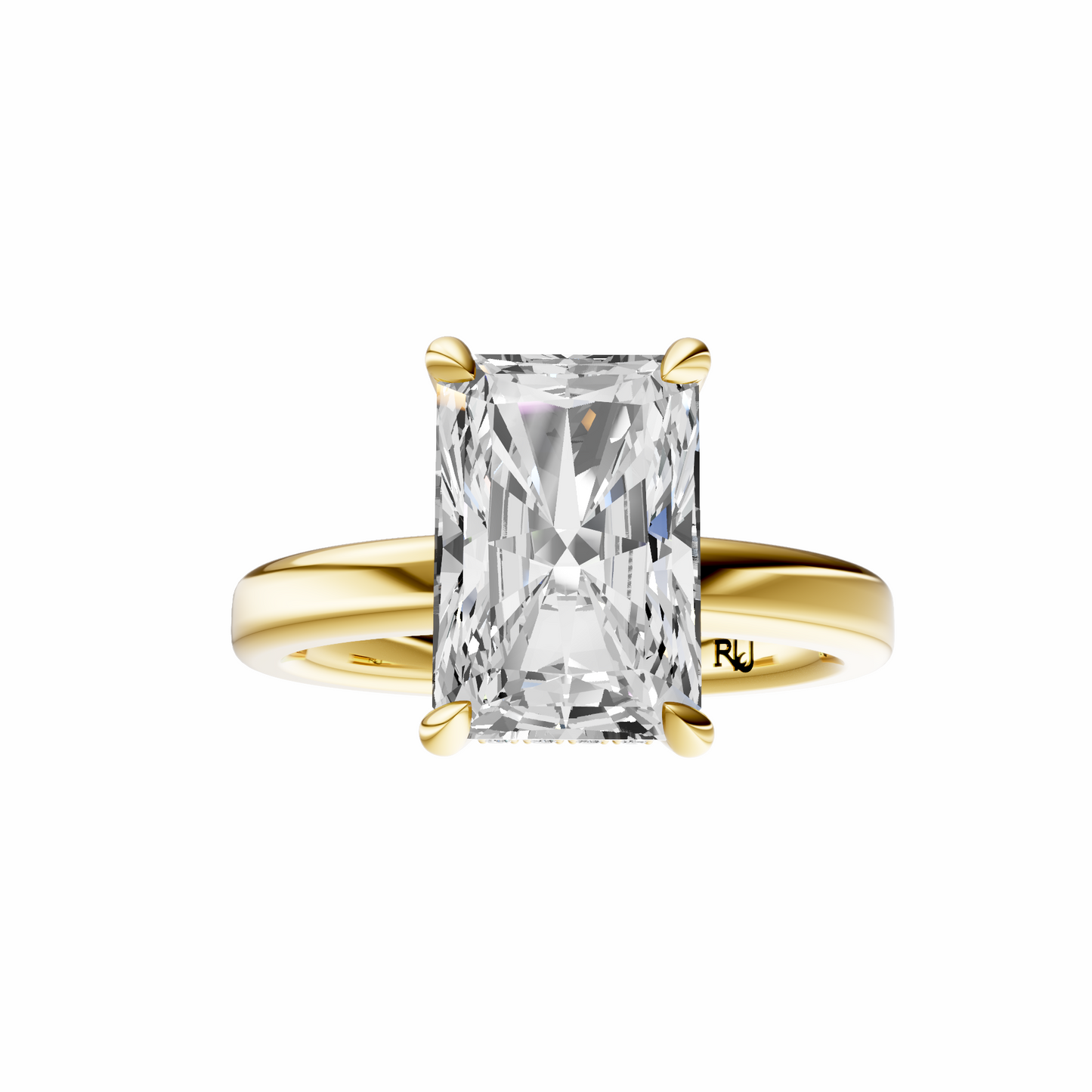 Radiant Elegant 2.7mm Band Signature Hidden Halo Setting