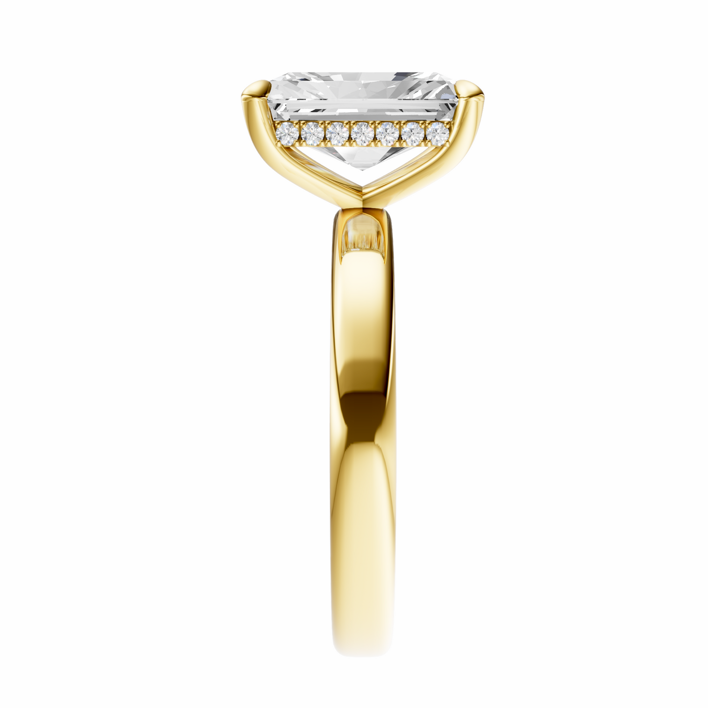 Radiant Elegant 2.7mm Band Signature Hidden Halo Setting