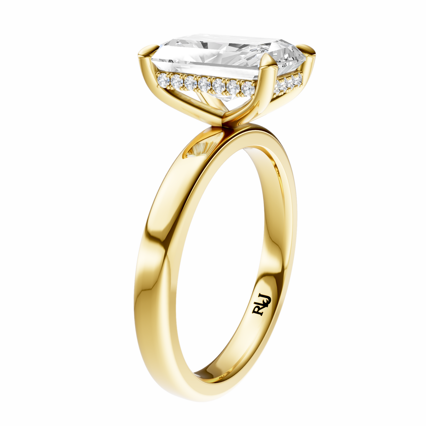 Radiant Elegant 2.7mm Band Signature Hidden Halo Setting