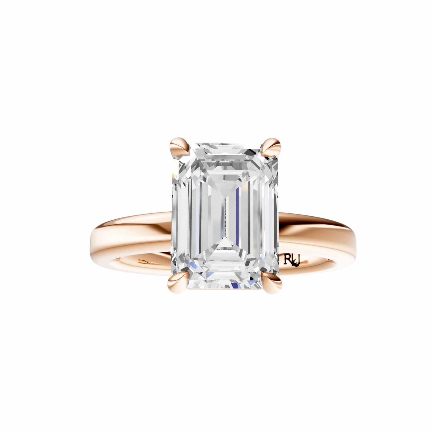 Emerald 2.7mm Elegant Solitaire Setting