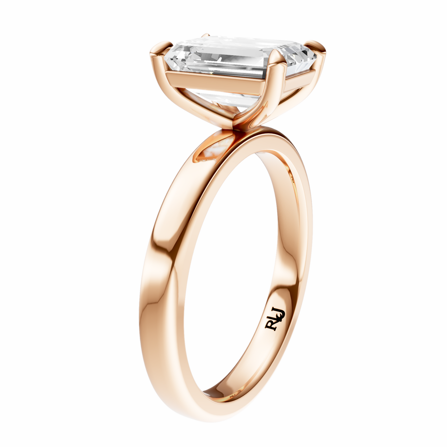Emerald 2.7mm Elegant Solitaire Setting