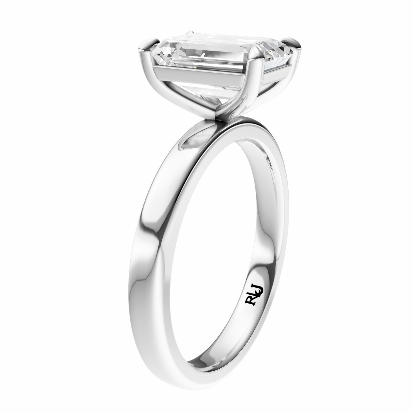 Emerald 2.7mm Elegant Solitaire Setting