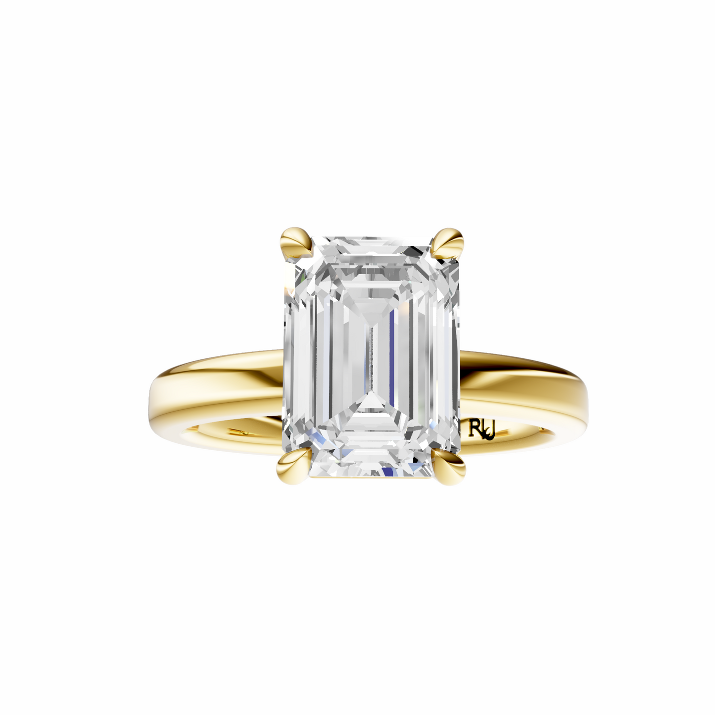 Emerald 2.7mm Elegant Solitaire Setting