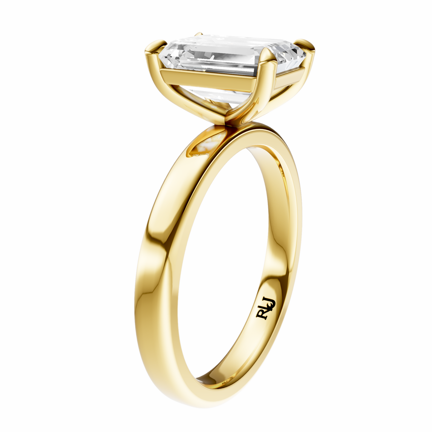 Emerald 2.7mm Elegant Solitaire Setting