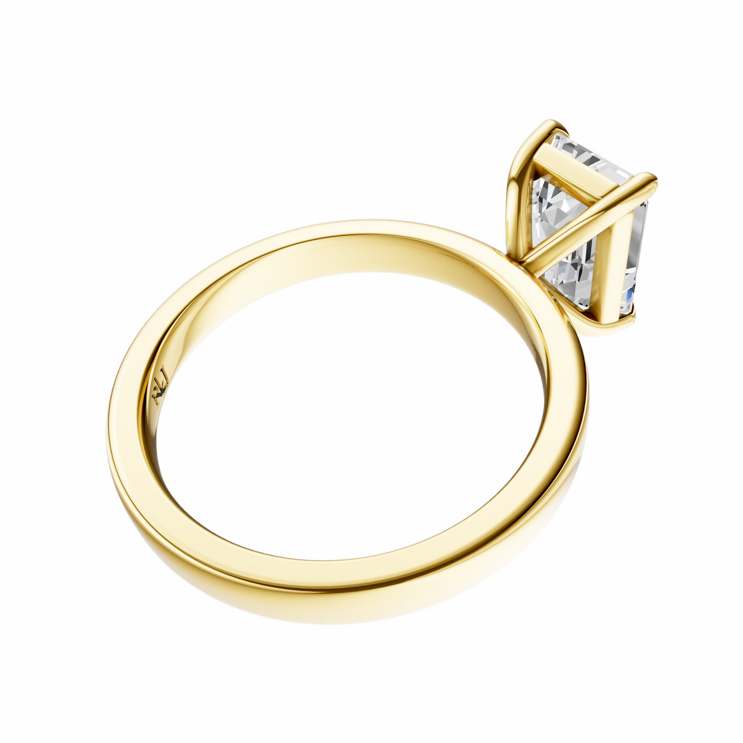 Emerald 2.7mm Elegant Solitaire Setting