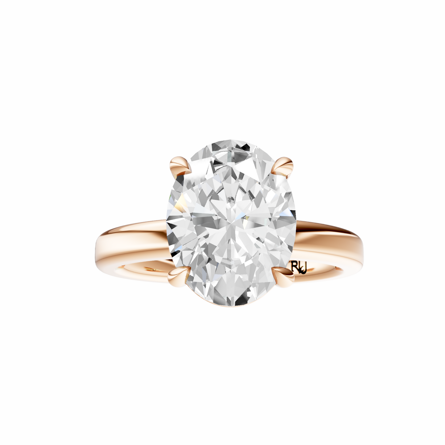Oval 2.7mm Elegant Solitaire Setting