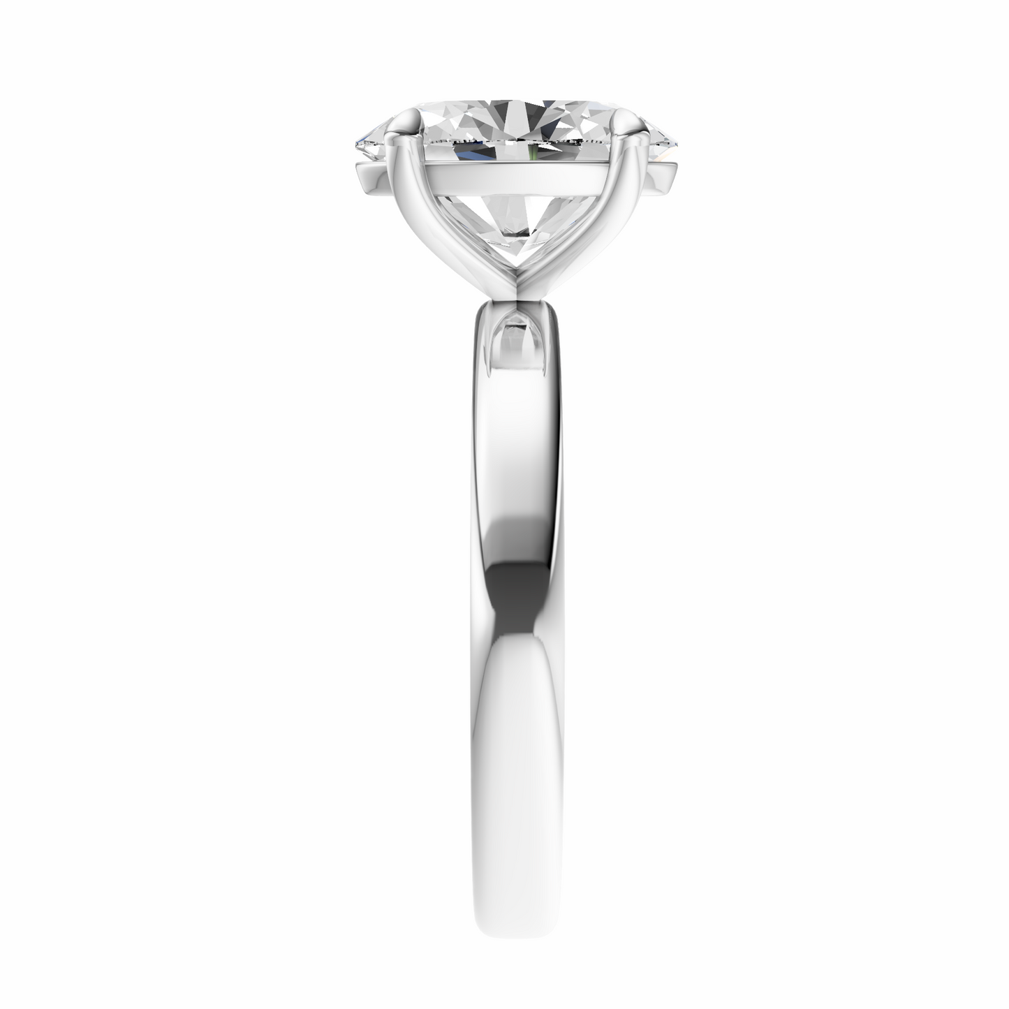 Oval 2.7mm Elegant Solitaire Setting
