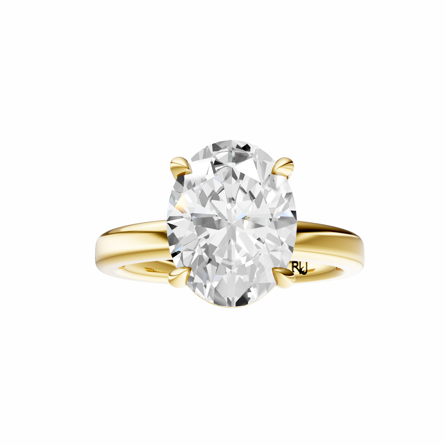 Oval 2.7mm Elegant Solitaire Setting