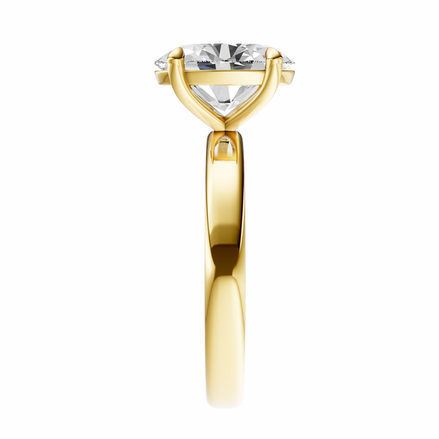 Oval 2.7mm Elegant Solitaire Setting