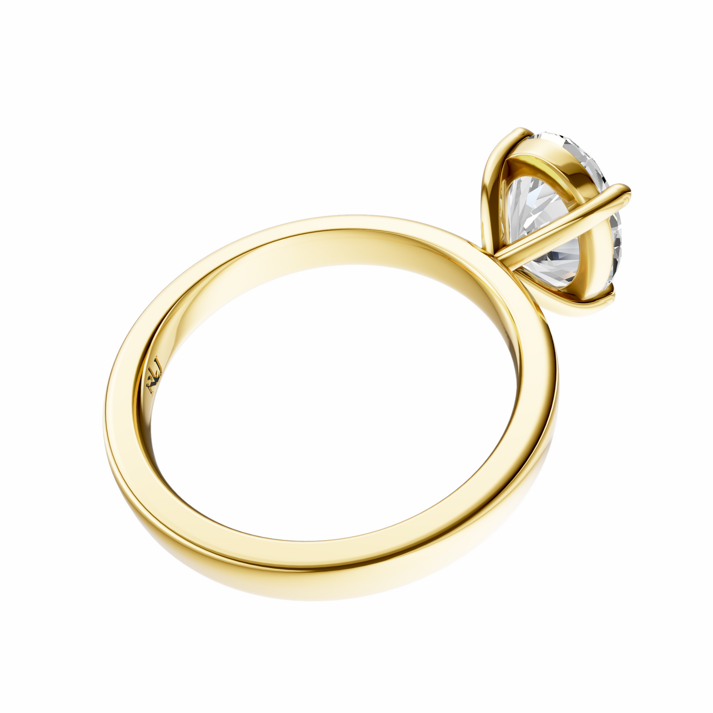Oval 2.7mm Elegant Solitaire Setting