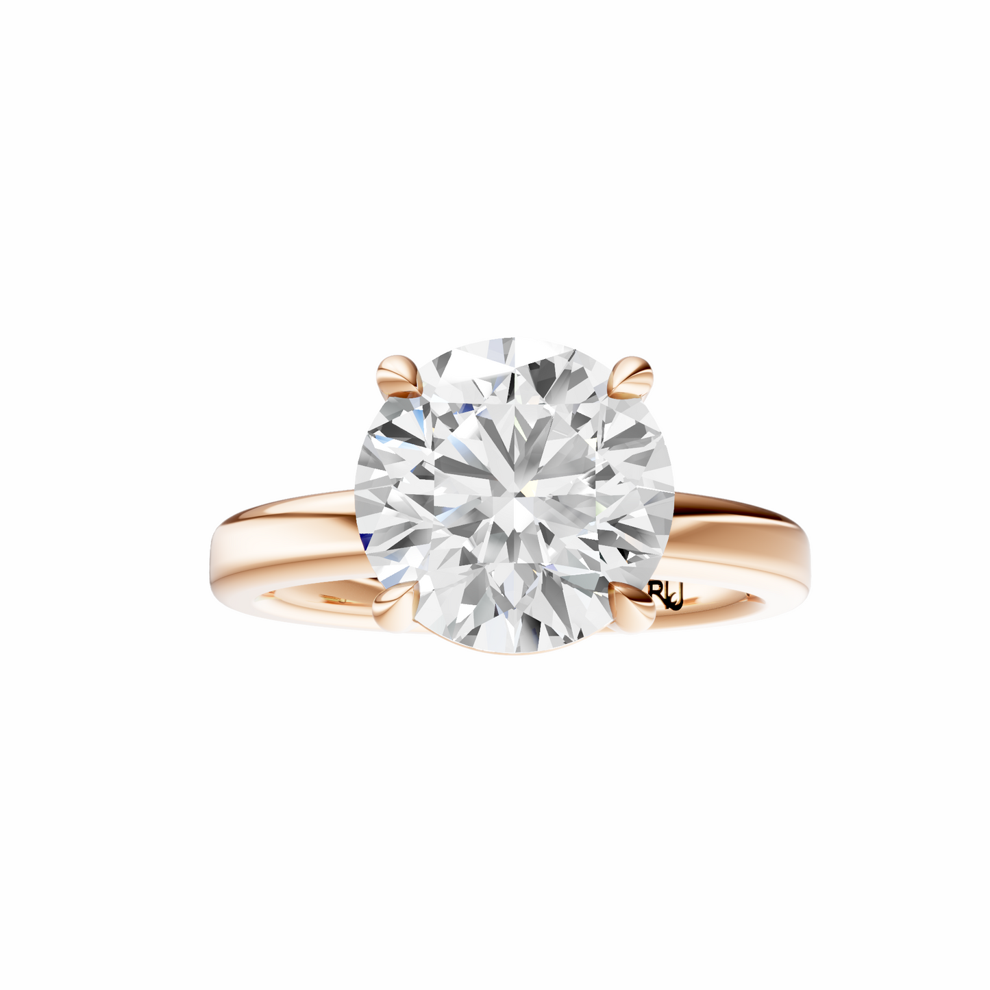 Round 2.7mm Elegant Solitaire Setting