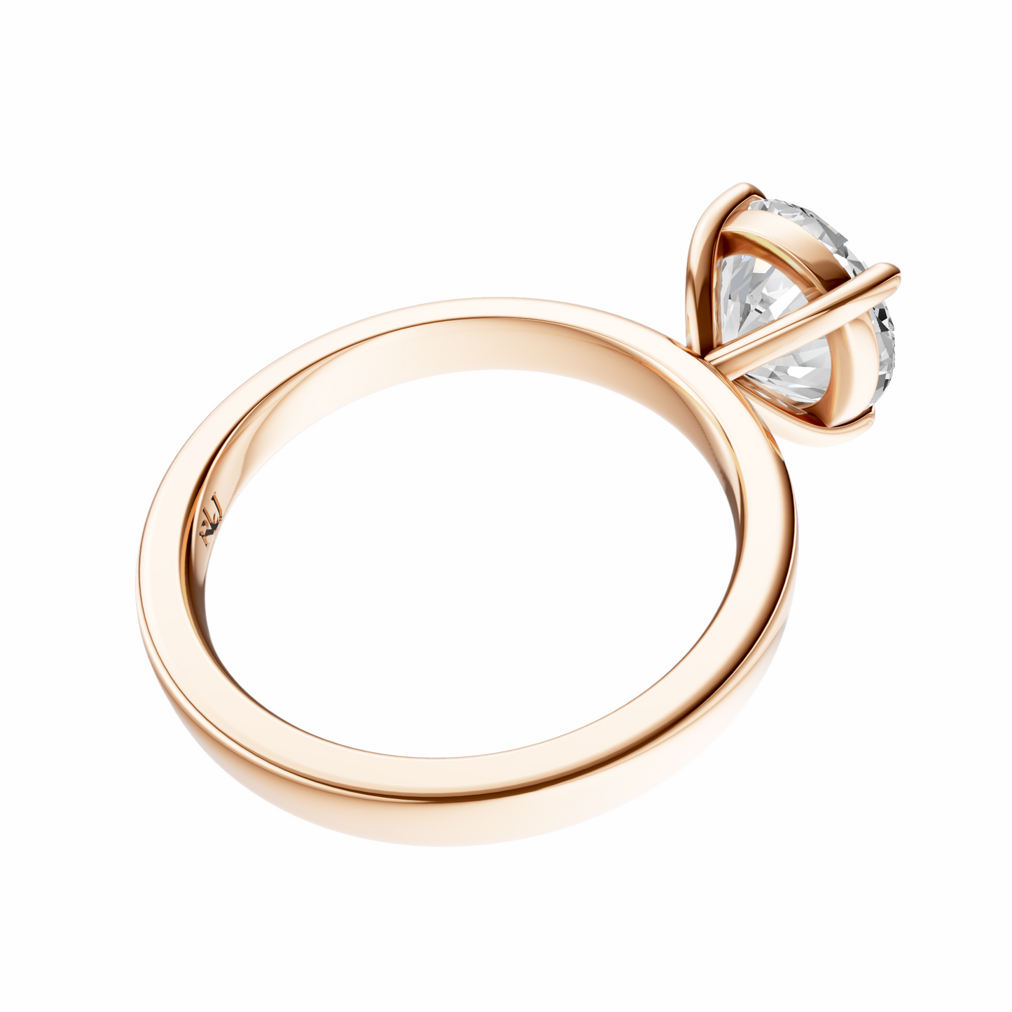 Round 2.7mm Elegant Solitaire Setting