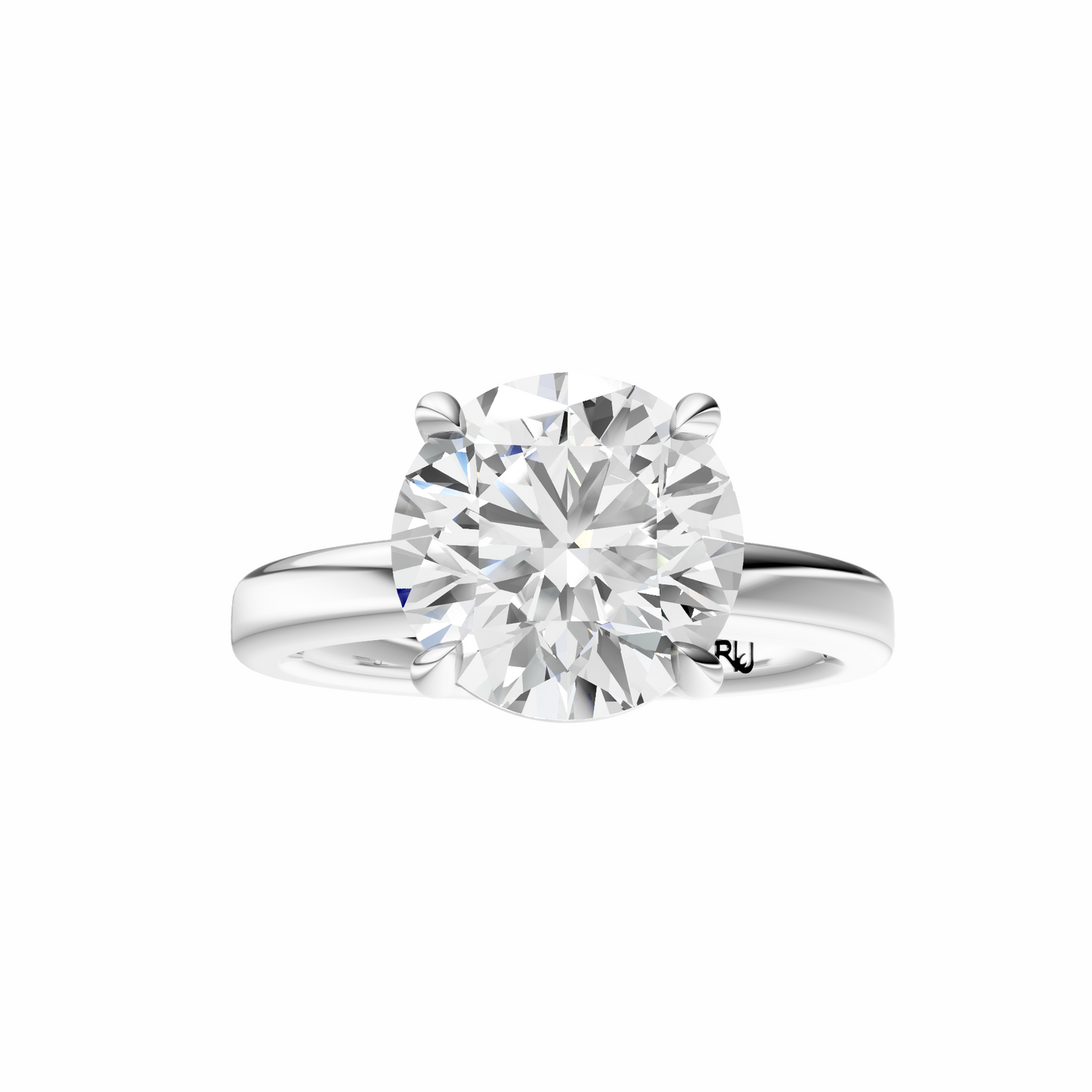 Round 2.7mm Elegant Solitaire Setting