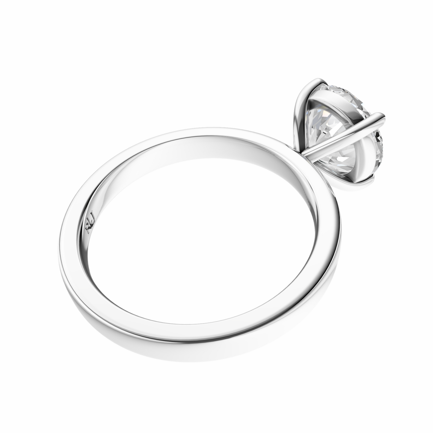 Round 2.7mm Elegant Solitaire Setting