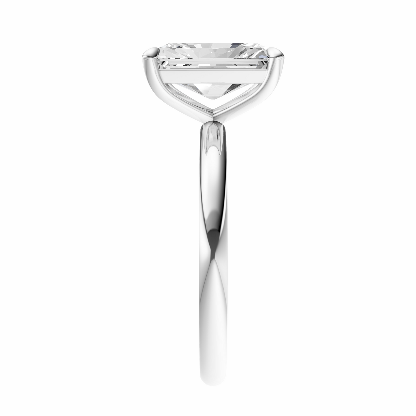 Radiant Elegant Solitaire Setting