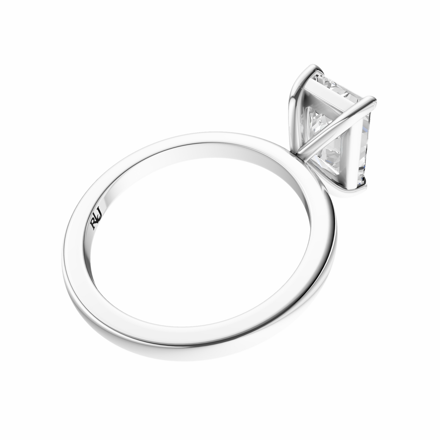 Radiant Elegant Solitaire Setting