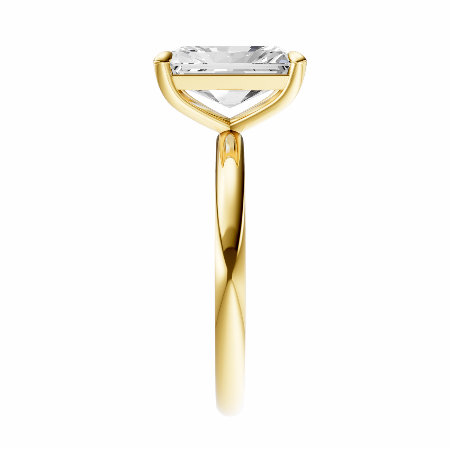 Radiant Elegant Solitaire Setting