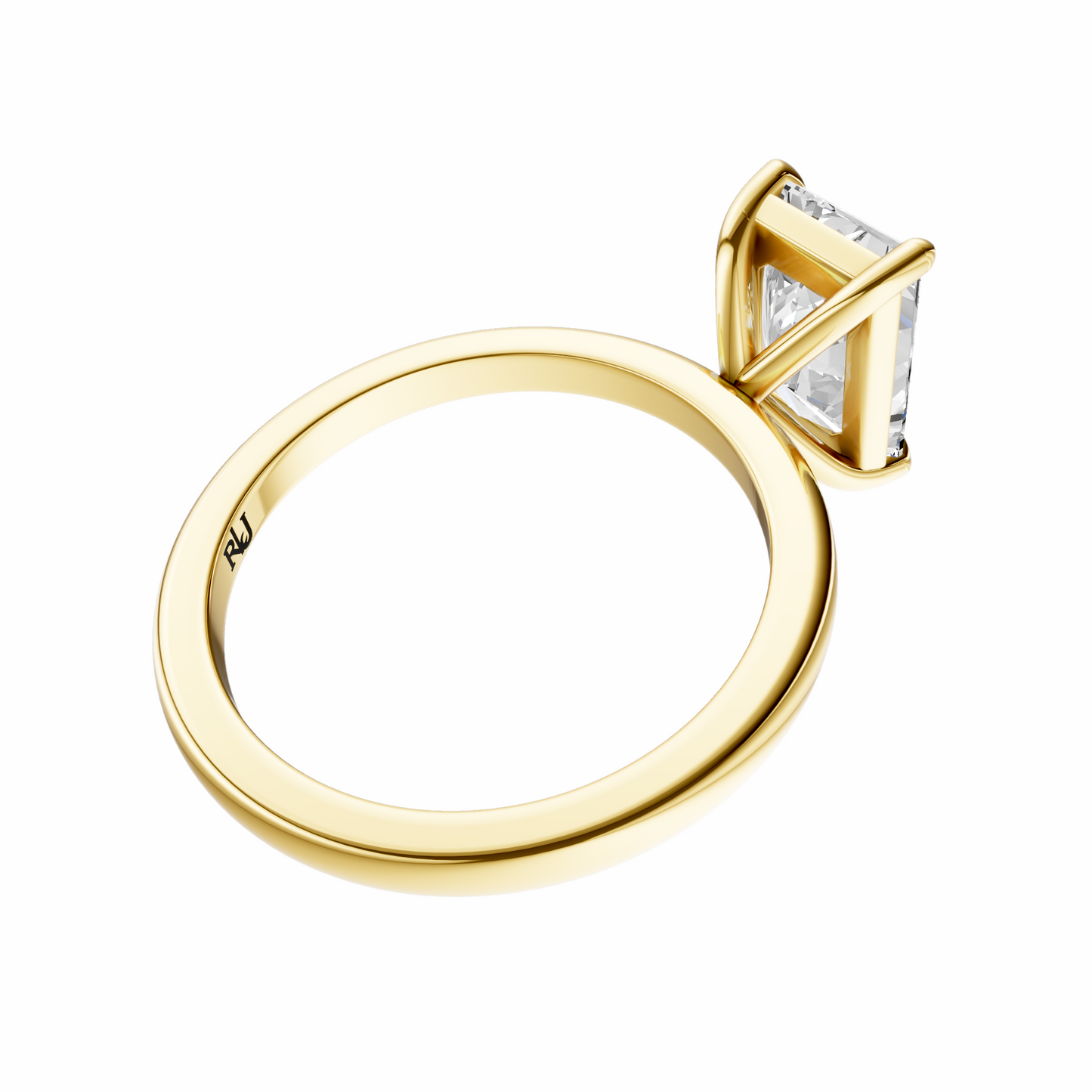 Radiant Elegant Solitaire Setting