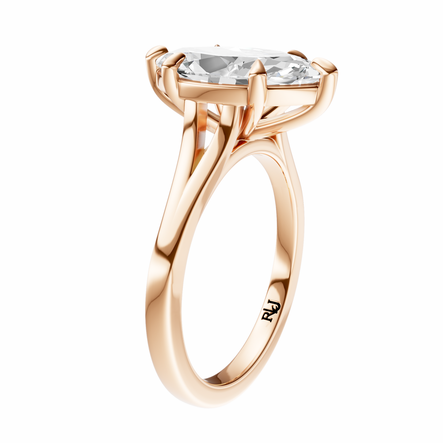 Marquise Split-Shank Cathedral Solitaire Setting