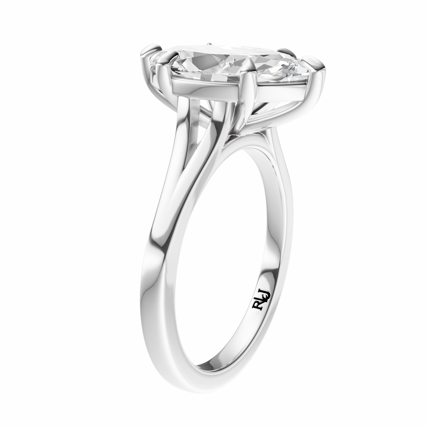 Marquise Split-Shank Cathedral Solitaire Setting