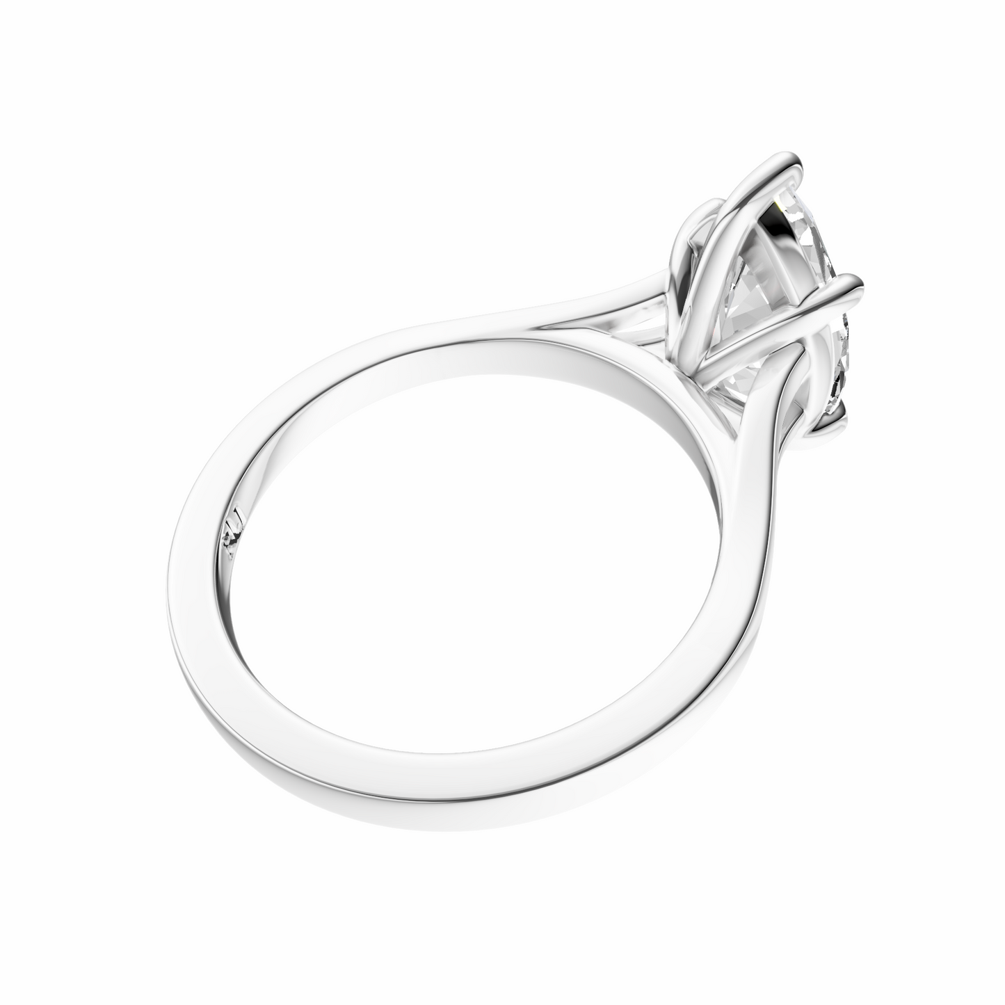 Marquise Split-Shank Cathedral Solitaire Setting