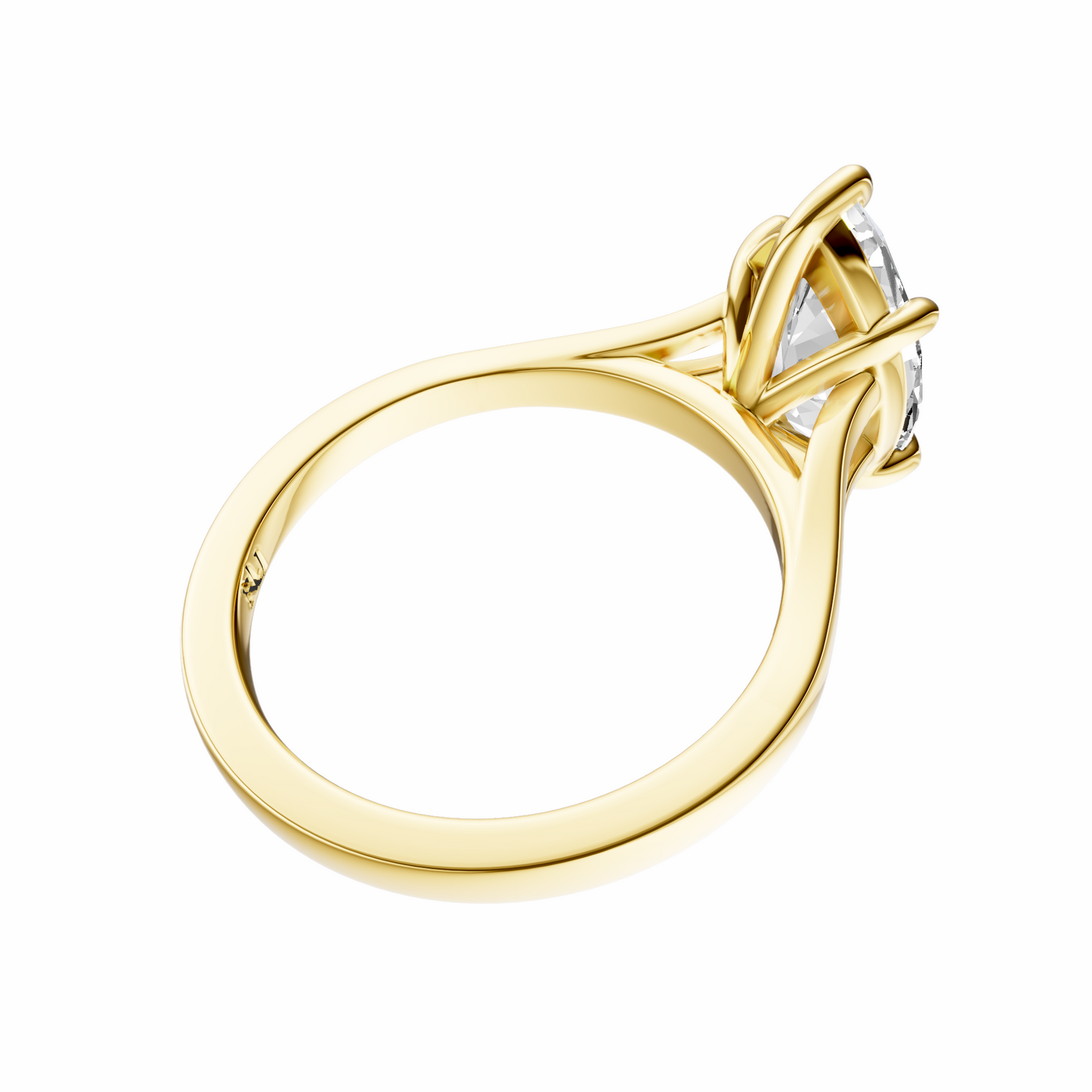 Marquise Split-Shank Cathedral Solitaire Setting