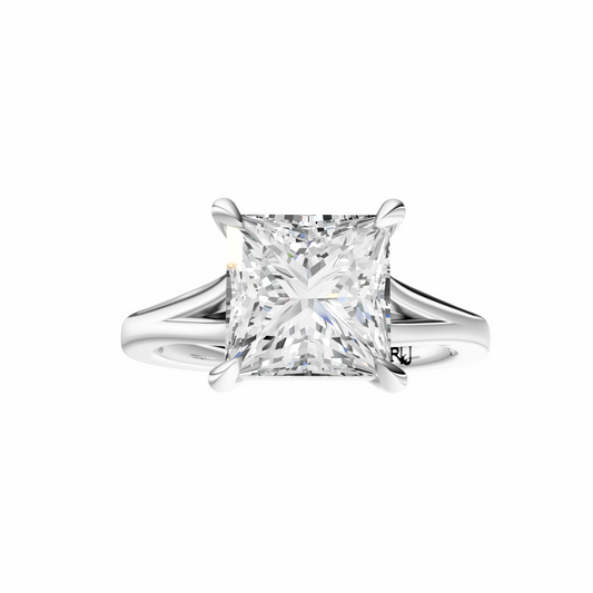 Princess Split-Shank Cathedral Solitaire Setting