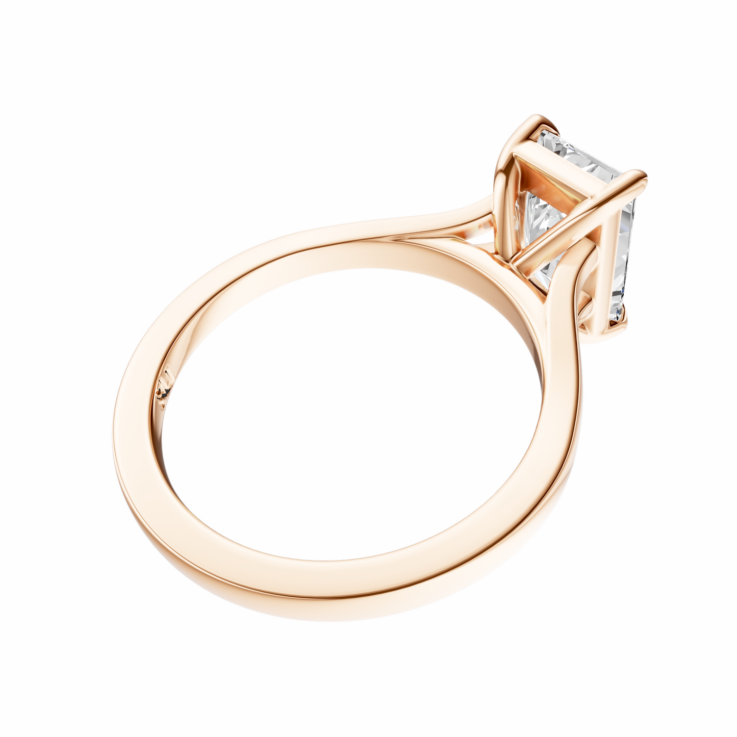 Radiant Split-Shank Cathedral Solitaire Setting