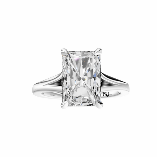 Radiant Split-Shank Cathedral Solitaire Setting