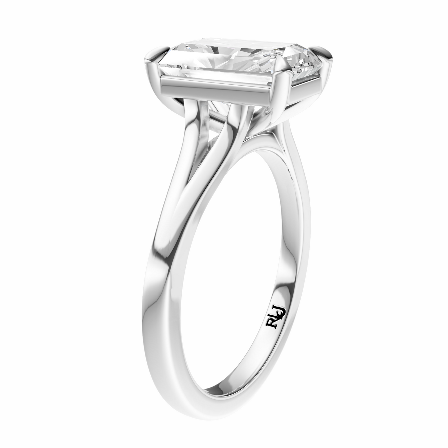 Radiant Split-Shank Cathedral Solitaire Setting