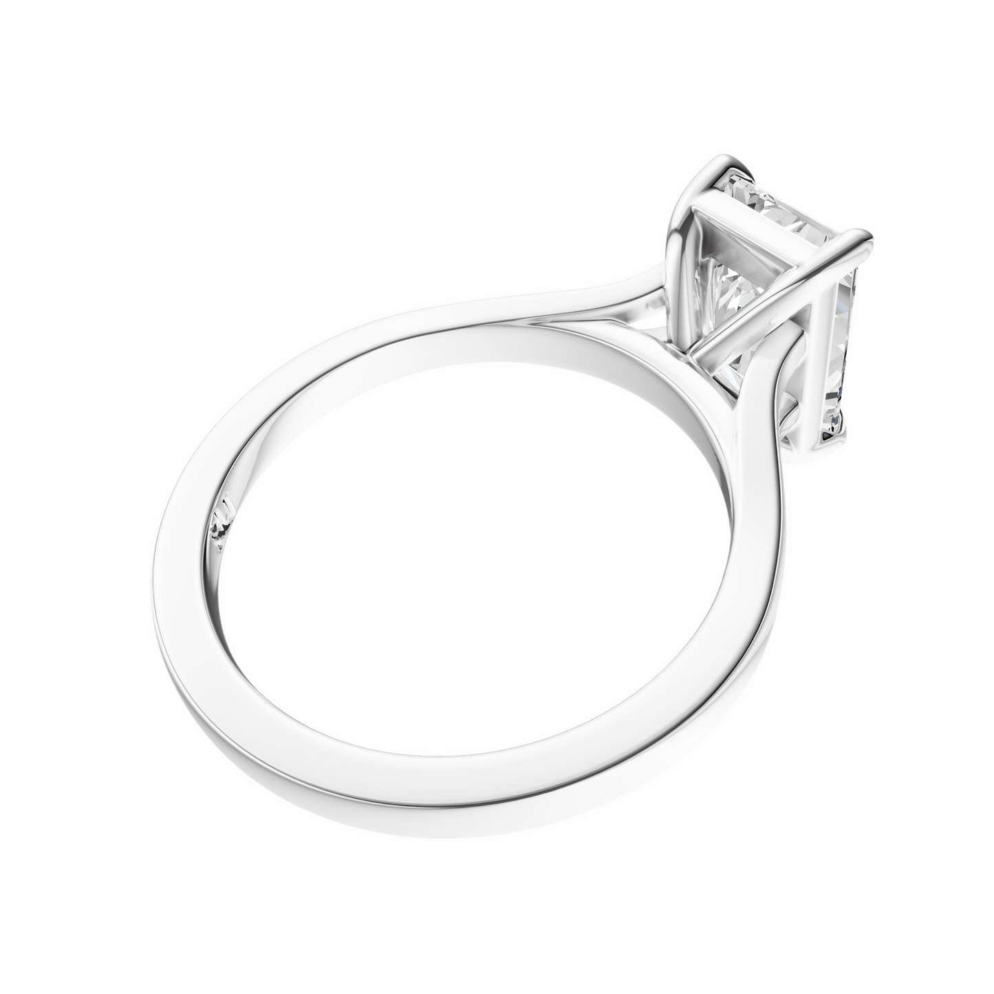 Radiant Split-Shank Cathedral Solitaire Setting