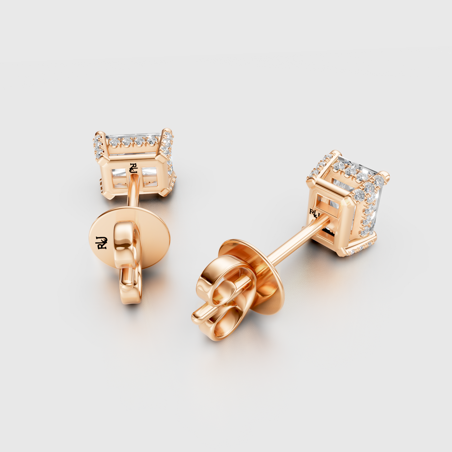 Radiant Broadway Lab Diamond Earrings