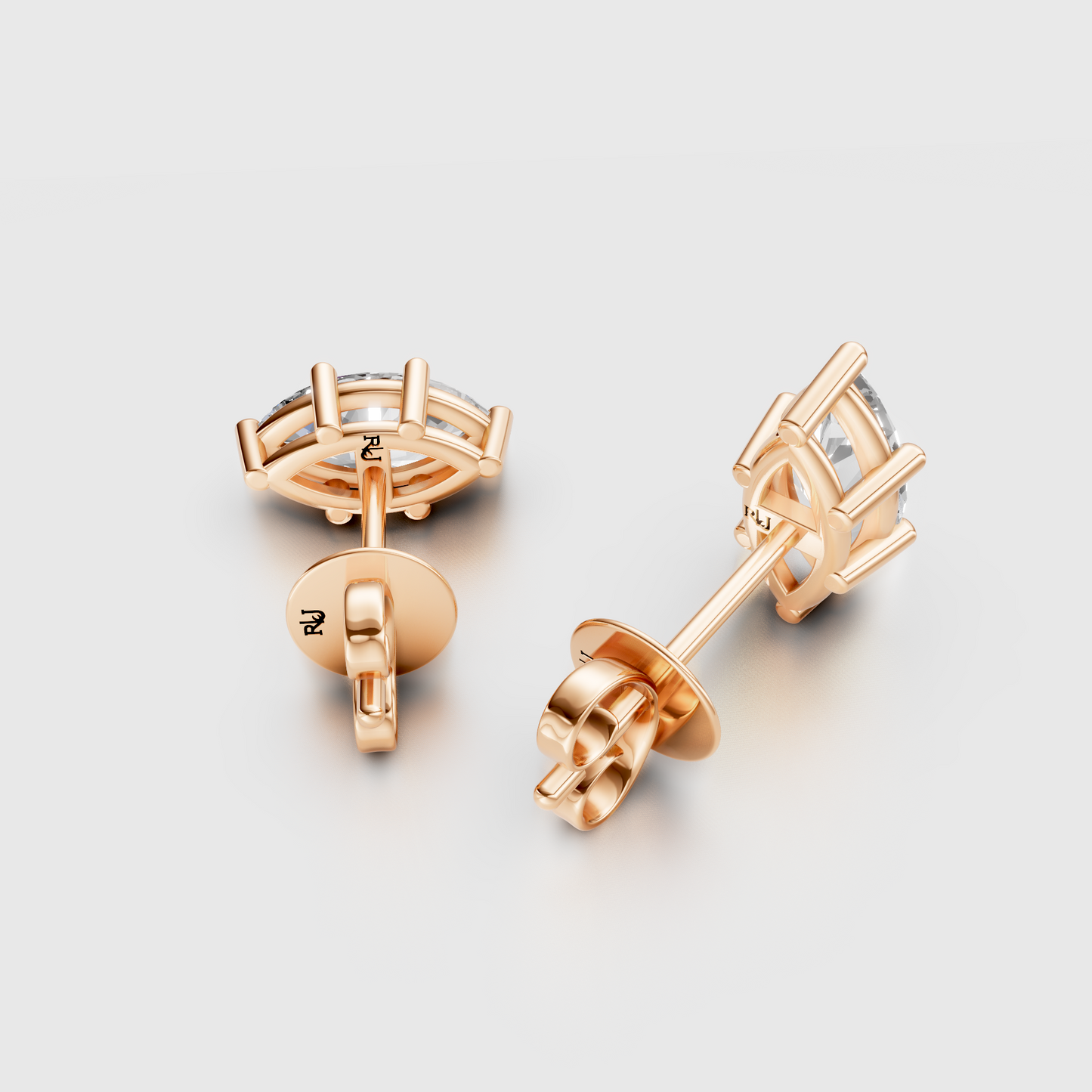 Marquise Lab Diamond Stud Earrings