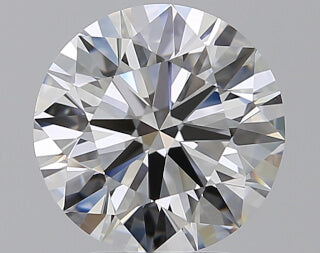 2.71 Carat F Color VVS2 Round Diamond