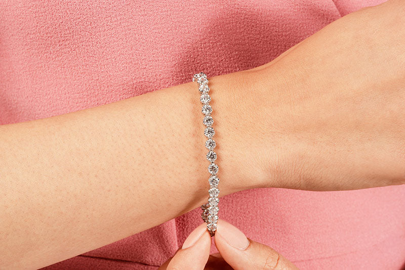 Essence Of Nature Diamond Tennis Bracelet