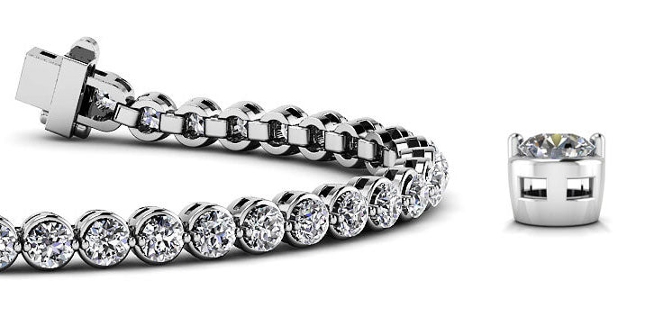 Dazzling Four Prong Diamond Tennis Bracelet