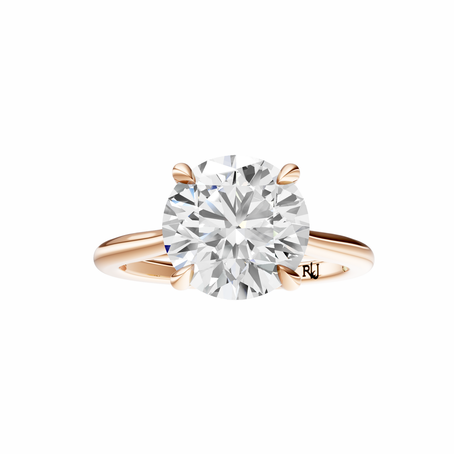 Round Solitaire Cathedral Tulip Setting