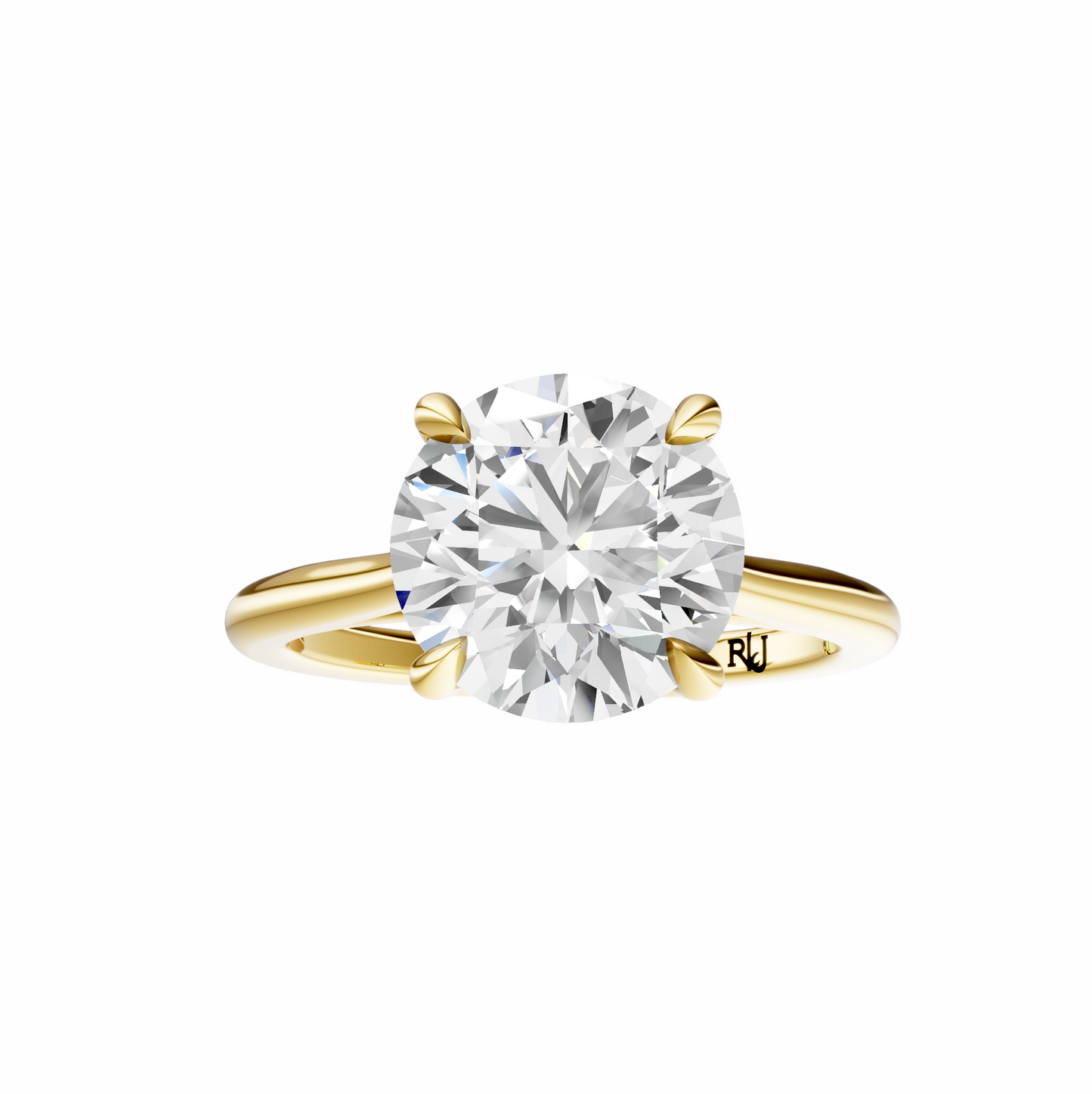 Round Solitaire Cathedral Tulip Setting