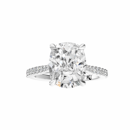 Cushion Traditional Tapered Cathedral Tulip Setting