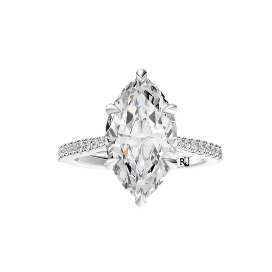 Marquise Traditional Tapered Cathedral Tulip Setting