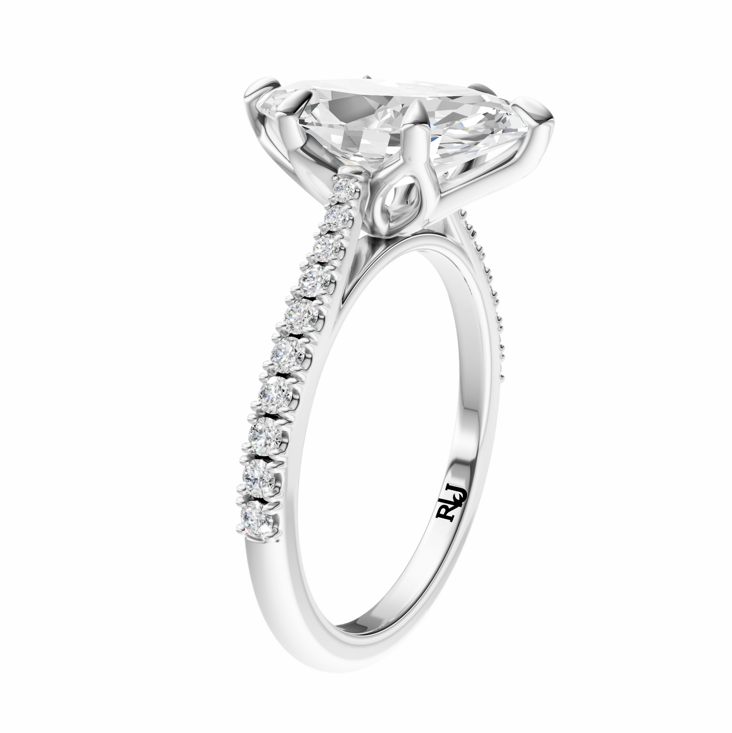 Marquise Traditional Tapered Cathedral Tulip Setting