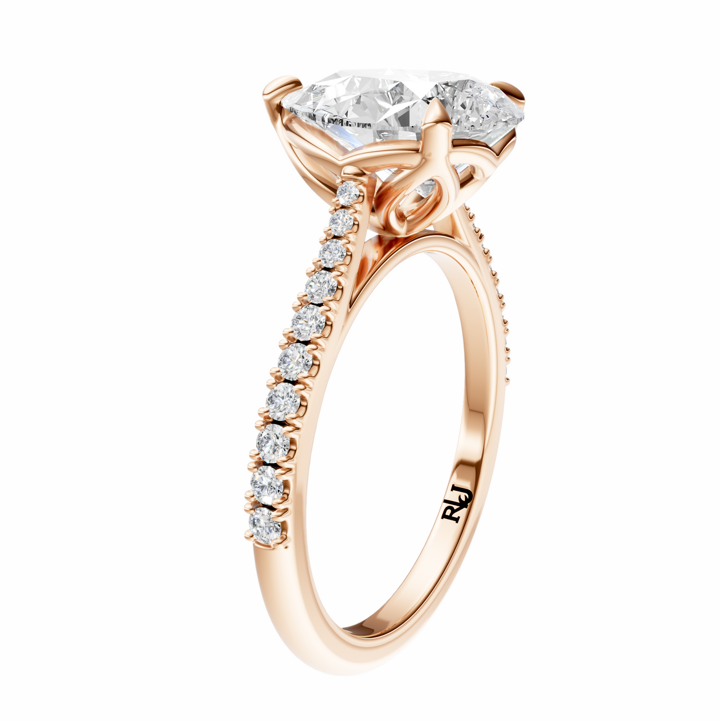Pear Traditional Tapered Cathedral Tulip Setting