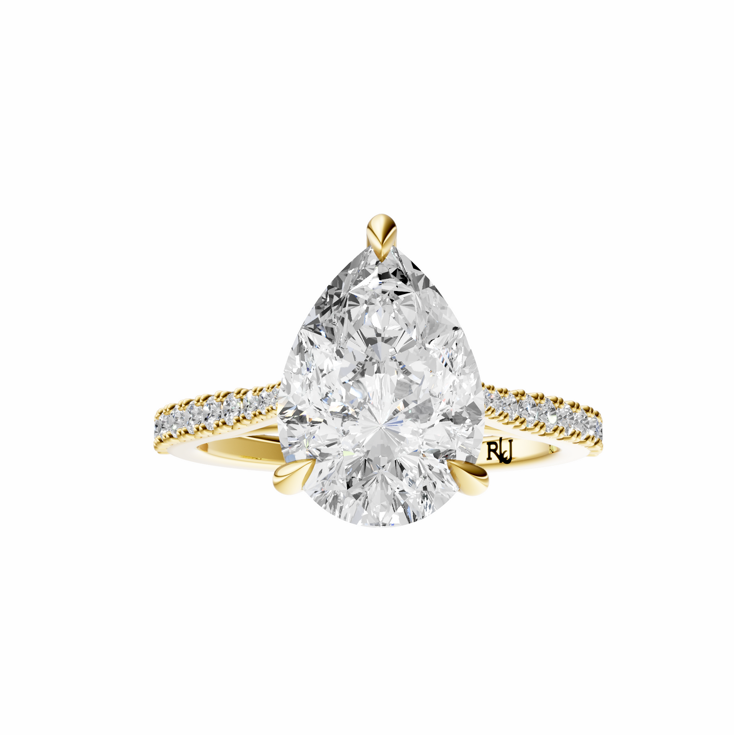 Pear Traditional Tapered Cathedral Tulip Setting