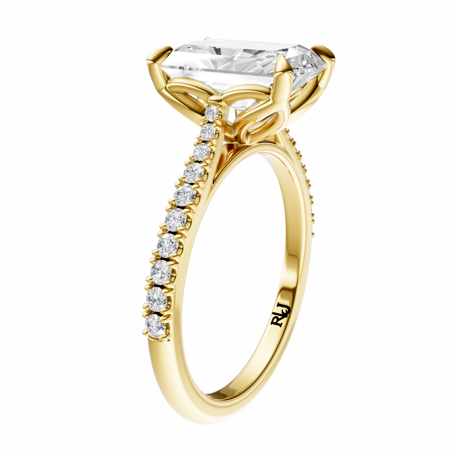 Radiant Traditional Tapered Cathedral Tulip Setting