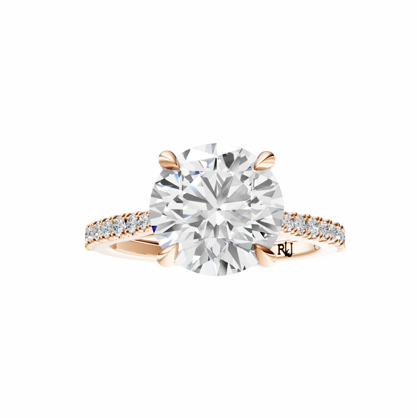 Round Traditional Tapered Cathedral Tulip Setting