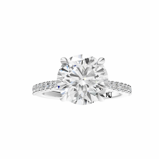 Round Traditional Tapered Cathedral Tulip Setting